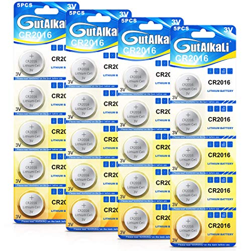 Batterie au Lithium CR 2016, Blister de 20 Piles Lithium 3V