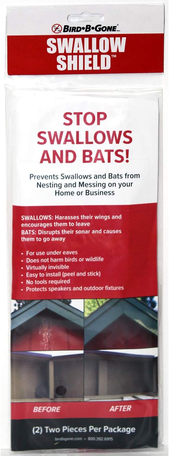 Bird B Gone MMSWALLOW Swallow Shield, Clear