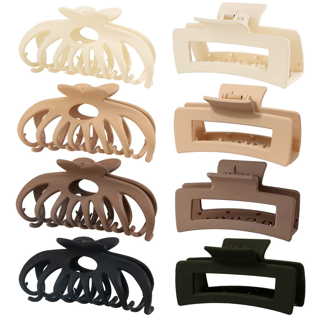 8 Pack Large Hair Claw Clips for Thick Hair,Oimaigroo Big