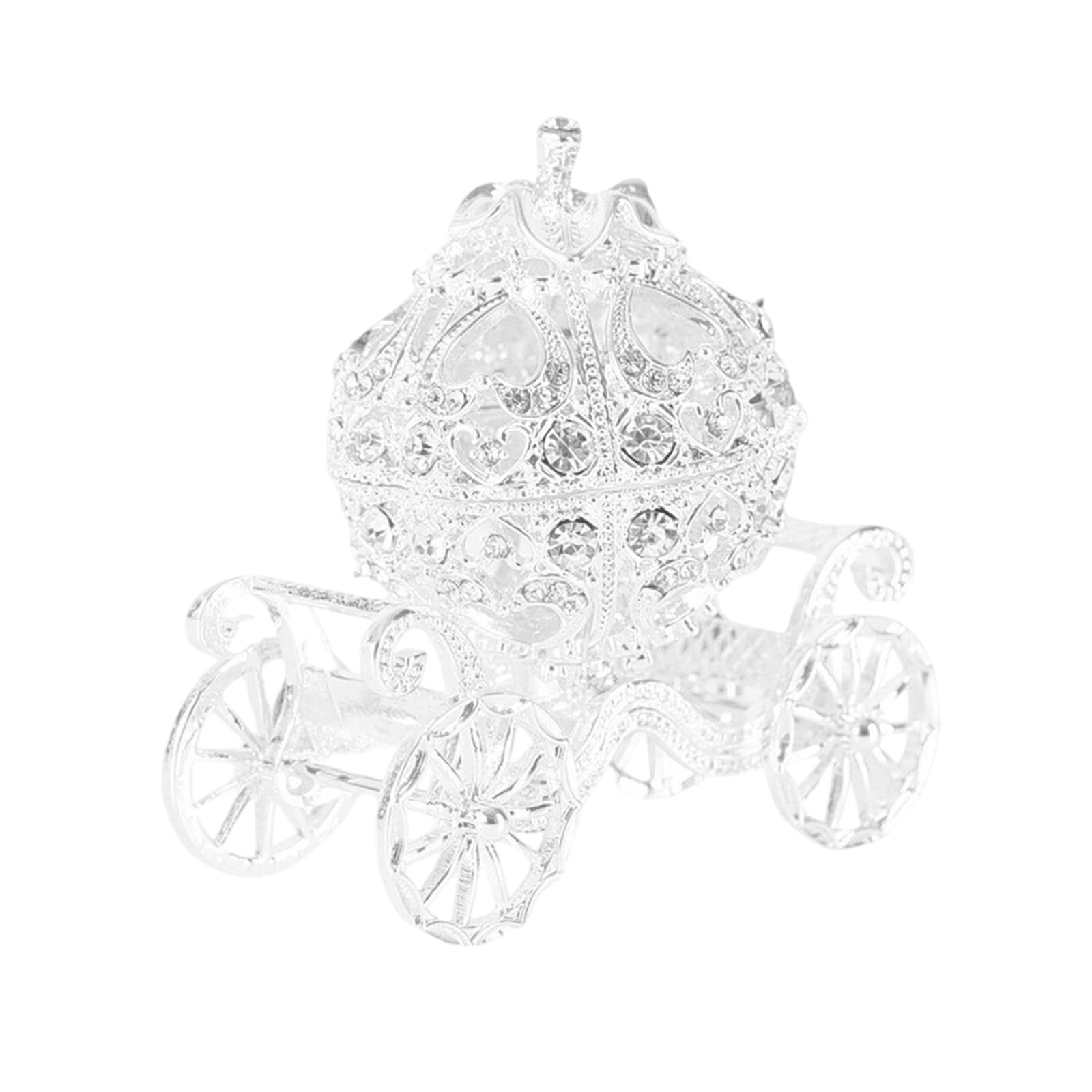 Amazon.co.jp: メタリックシンデレラ馬車置物複雑なディテールと