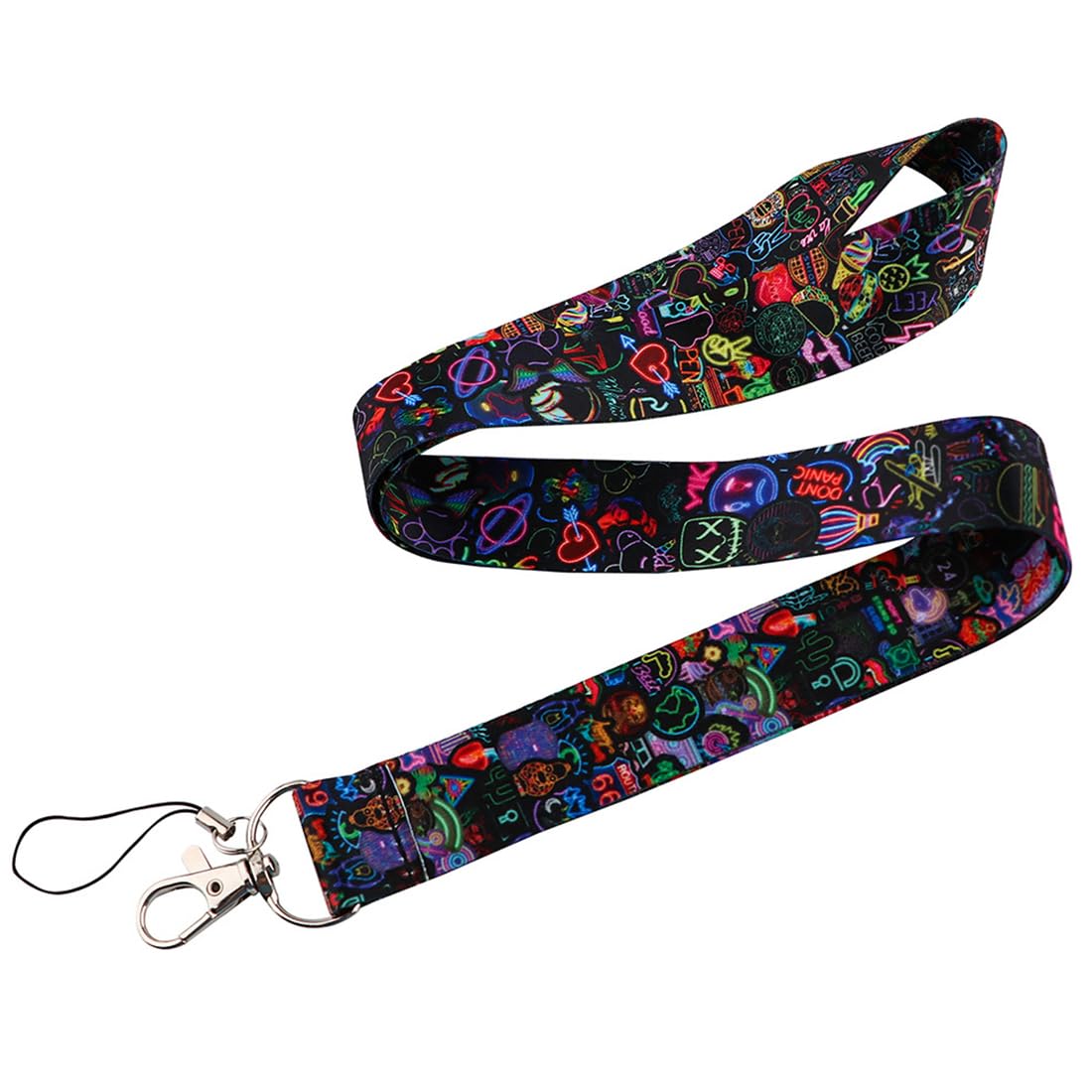 Cordón Llaves Cuello, Cinta Llaves Cuello, Cinta para Llaves al Cuello, Cordón Cuello para Key, Llavero Cordón, para Tarjeta de autobús y Estudiante