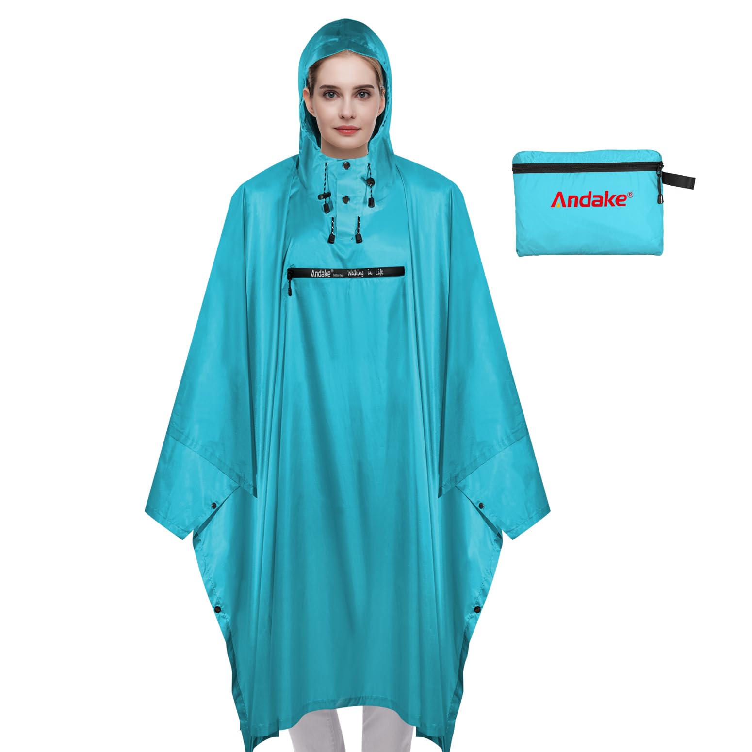 男女兼用軽量防水レインコート - ポリエステル100% 男女兼用軽量防水レインコート - ポリエステル100% 新登場