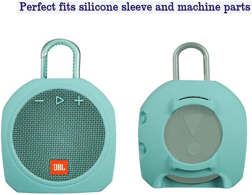 Hermitshell Silicone Carrying Case Replacement for JBL Clip 3 Portable Waterproof Wireless Bluetooth Speaker (Teal) - Image 2