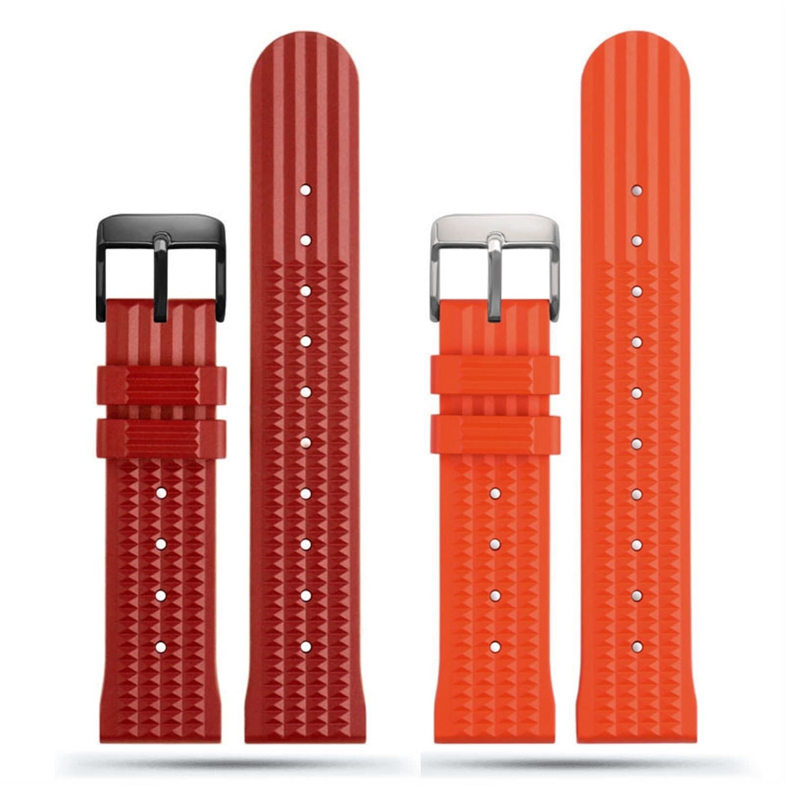 AMSOH - Correa de goma para reloj S-eiko 007 Gear S2 S3 Hua wei Watch2 Pro, correa de repuesto de silicona para buceo deportivo
