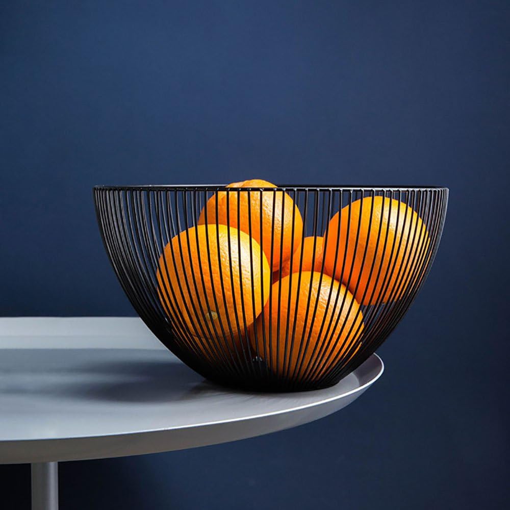 Coupe à fruits en métal doré, 31,5 x 9 cm | fleurs