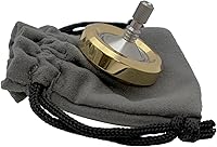 WBDesign EDC Titanium Core Brass Spinning Top Fidget Toy - 12+ Min Spin Time, Precision Machined for Stress Relief & Meditation