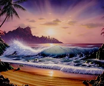 ジョンアルホーグ　パームパラダイス　ダイヤ2個　ハワイ　海 Amazon.co.jp: ジョン・アルホーグ サンライズ・イン