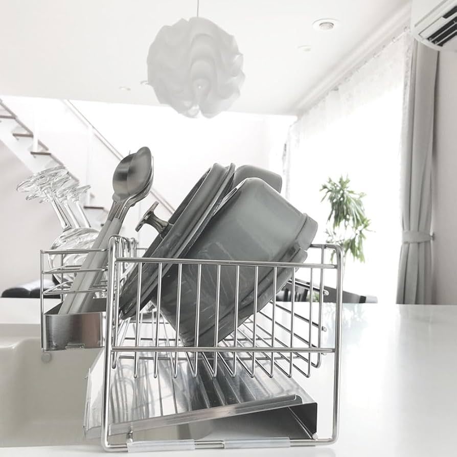 Amazon｜ディノス 水切りかご ラック シンク周り用品 吸水マット