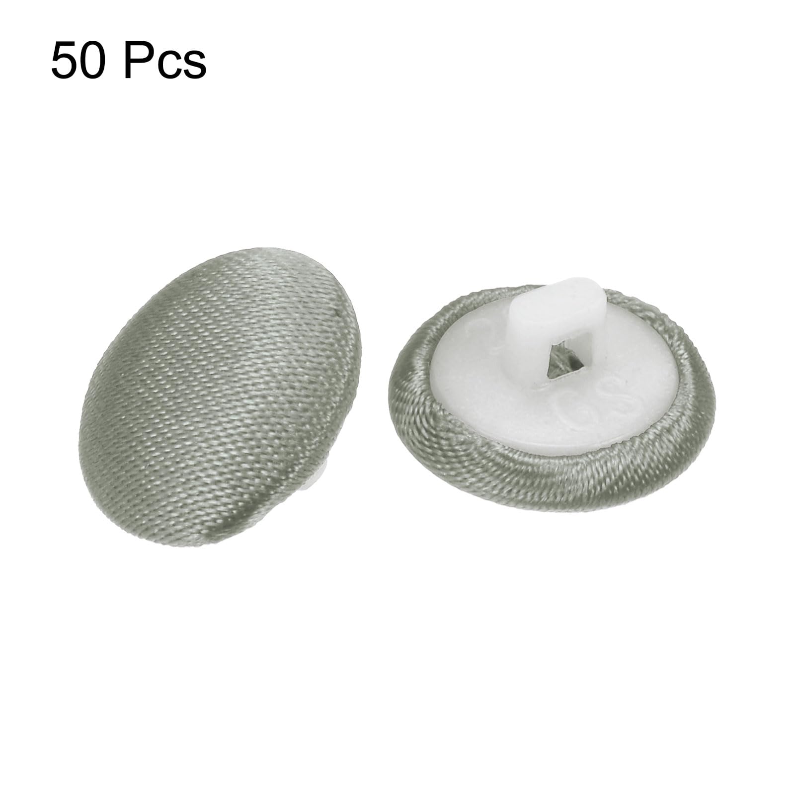 QUARKZMAN 50pcs Botones De Satén 0.5" (12.5mm) Botones
