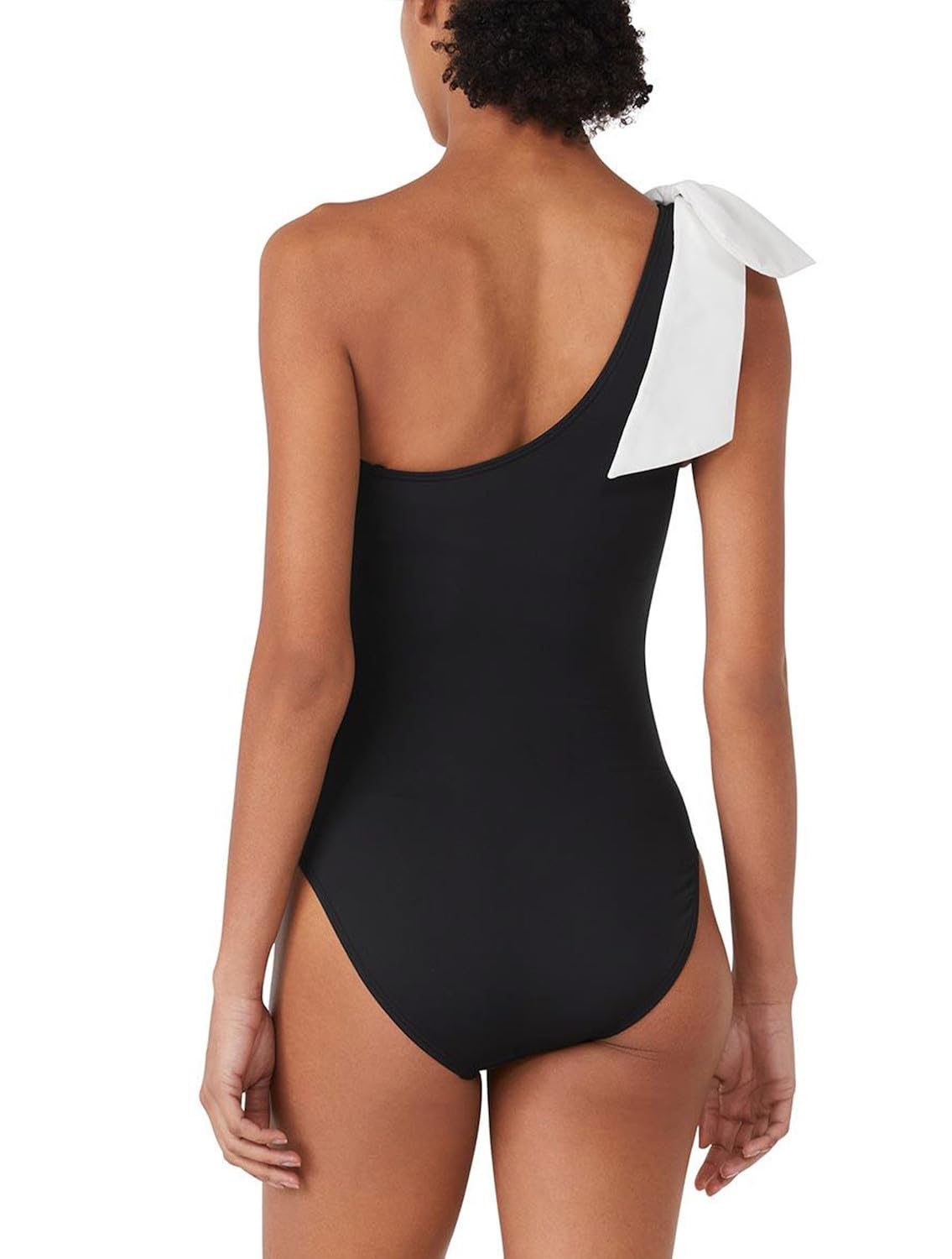 Kate Spade New York Solid Bow One Shoulder One Piece Costume Intero Donna (Pacco da 1)