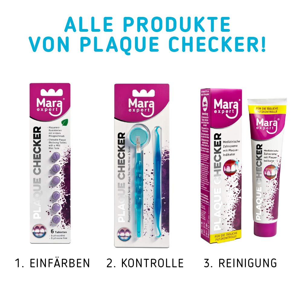 PLAQUE CHECKER profesjonalne lusterko do ust – ochrona przed zaparowaniem firmy MARA EXPERT