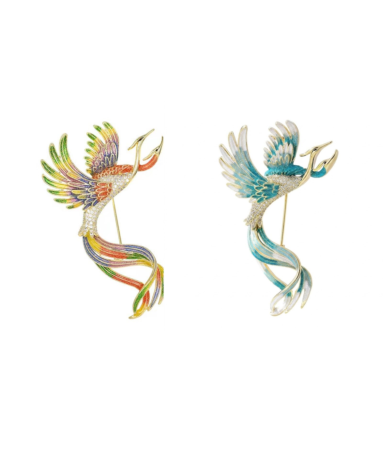 2 Pcs Elf Shape Saree Brooch for Women, Elegant Alloy Brooch Pin for Women, Stylish Saree Pin Fashion Accessory for Saree, Wedding, Office, Festival Daily Outfits-image-42