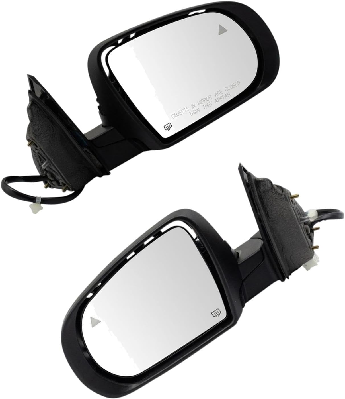 Power Manual Folding Black Heated Puddle Blind Spot Replacement Rearview Assembly Pair Set Door Mirror fits Jeep fits Cherokee 2014-201
