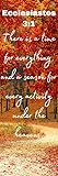 Seasons of Purpose Bookmarks- Ecclesiastes 3:1 (NIV) Beautiful Fall Leaves Background-Christian Religious Bookmarks with Glossy Finish- Church Gifts (25 Count)