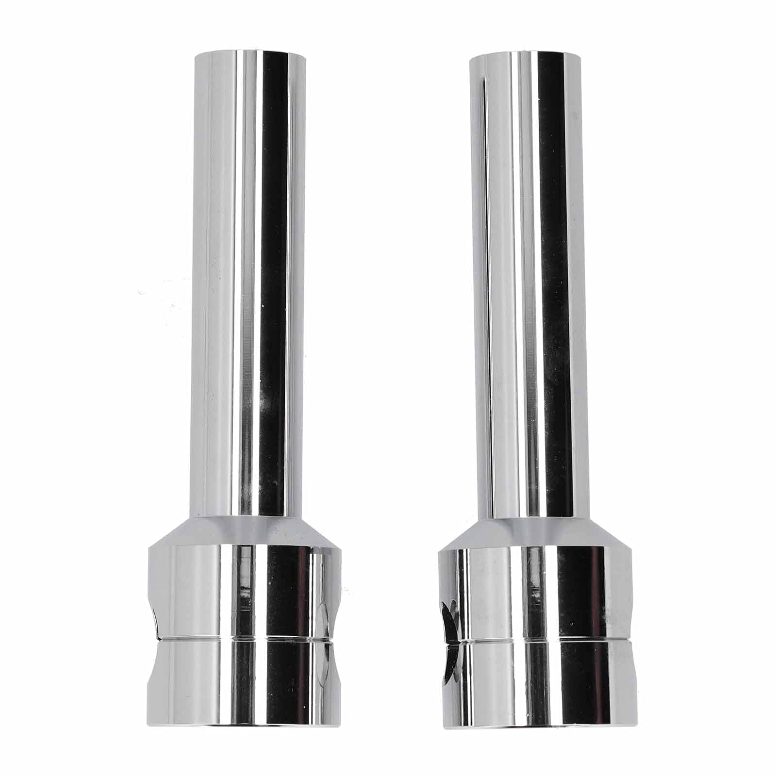 Aramox Fat Bar Risers, 2 Pièces 25mm/1.0in Guidon Barre de Levage Risers Mount Pince Adaptateur Kit En Alliage D'aluminium Moto Modification Accessoire(Chrome)
