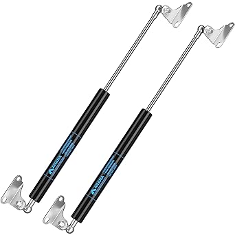 15 inch 100lbs Gas Struts Shocks, 15 inches Gas Shock Springs, with L-Type Mounting Brackets for Heavy Duty Toolbox Storage Box TV Cabinet Window Floor Hatch Door RV Bed (Support Lid Weight 85-110lbs)
