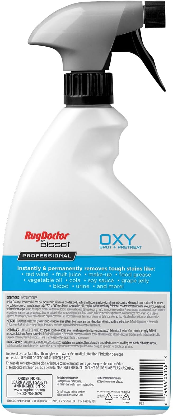 Rug Doctor by BISSELL Professional Oxy Spot & Pre-Treat 22oz miniatura 4
