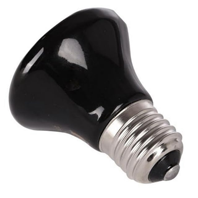 Foto 5 de 6 de PAGJHRFJG 2X Caliente 50W E27 LáMpara de CalefaccióN para Mascotas Emisor de CeráMica Infrarrojo Negro…