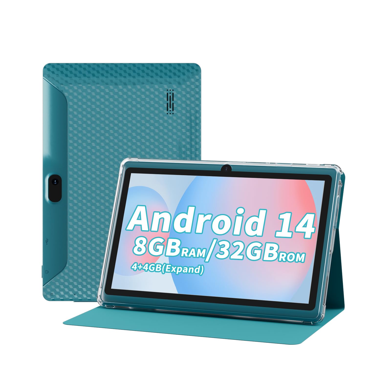 Amazon.com : 7 inch Tablet With Case Andaroid 14 Tableta 8GB RAM