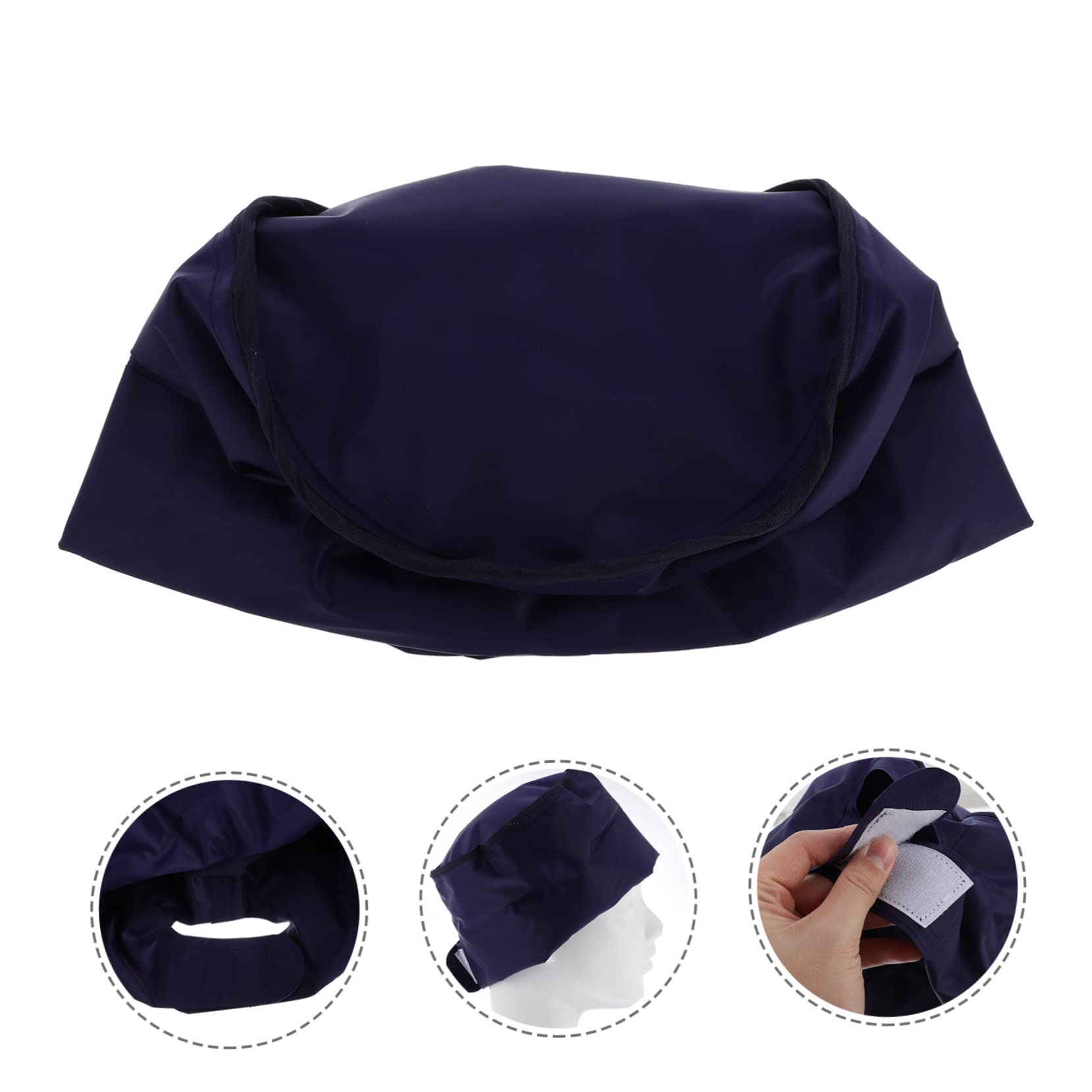 Bonnet de Glace Bleu en Tissu, Congélable, pour Tête et Épaules