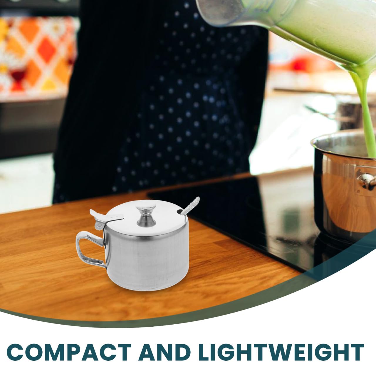 MAGICLULU Barattolo Di Spezie Contenitore Per Lo Zucchero Della Fattoria Pentola Per Condimenti Con Coperchio Sale Zuccheriera in Acciaio Inox Zuccheriere Silver Acciaio Inossidabile