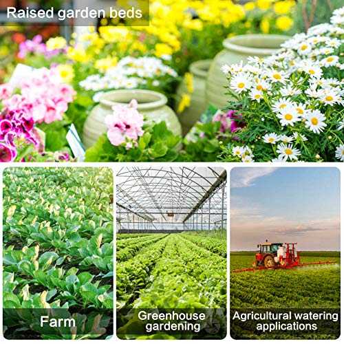 Imopo 70 Pack Drip Irrigation Barbed Tee Fittings,Barbed Connector Fits Universal 1/4 Inch Drip Tubing thumb #6