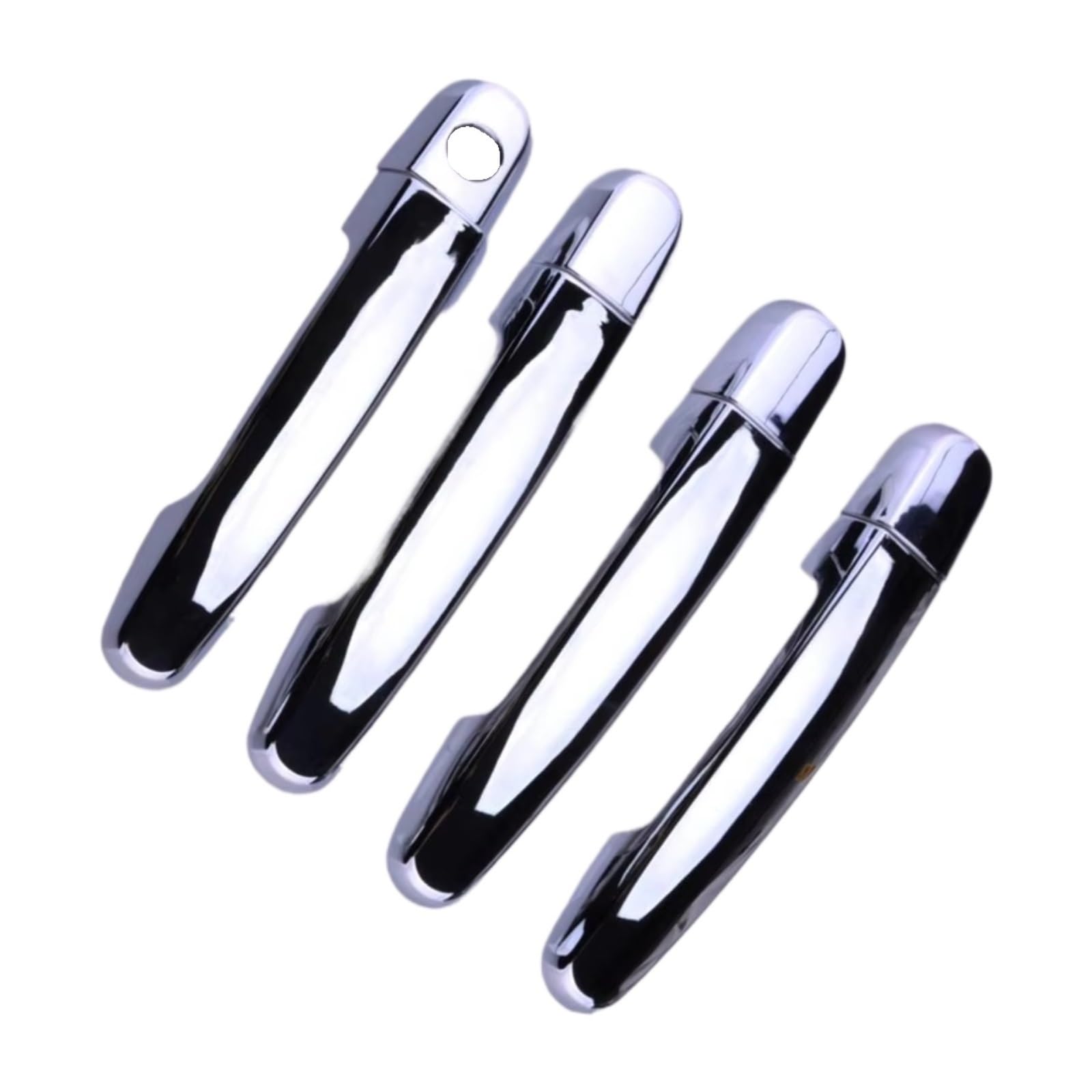 JJRFVBGT Door Handle Trim Compatible with Toyota for Fortuner 2012 2013 2014 ABS Silver Cover Trim Set Accessories Car Exterior Door Handle Housing