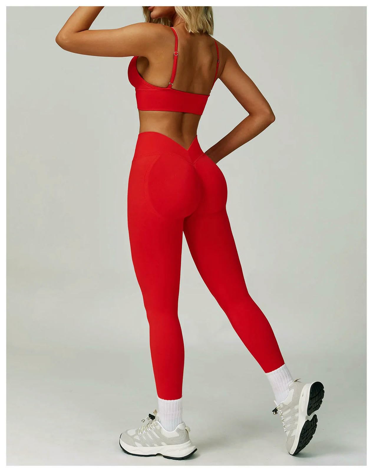 WANGSHUO Legginsy dla kobiet Wielka Brytania bezszwowe spodnie do jogi sportowe legginsy z wysokim stanem Podnoszenie bioder Outdoor Running Training Quick Dry Fitness Gathered Leggings-Blue-XL