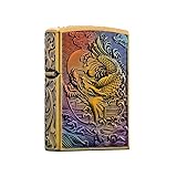 Coque pour briquet au kérosène compatible avec Zipo, motif carpes koï...