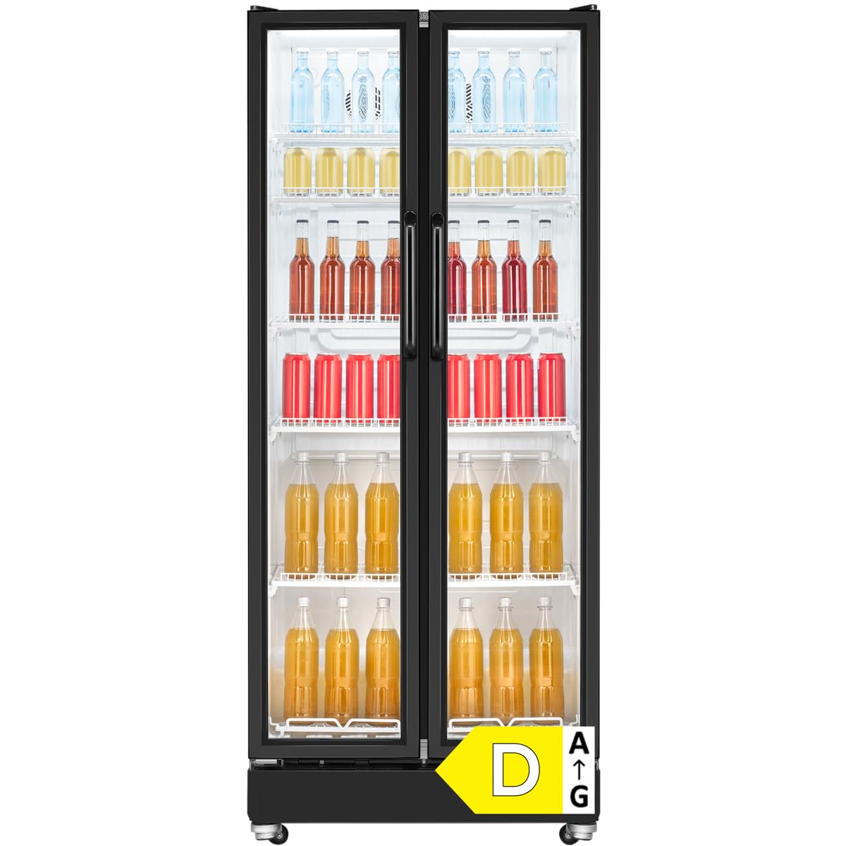 Bomann® Glastür-Kühlschrank | 545 L | MultiAirflow | LED | KSG 7294