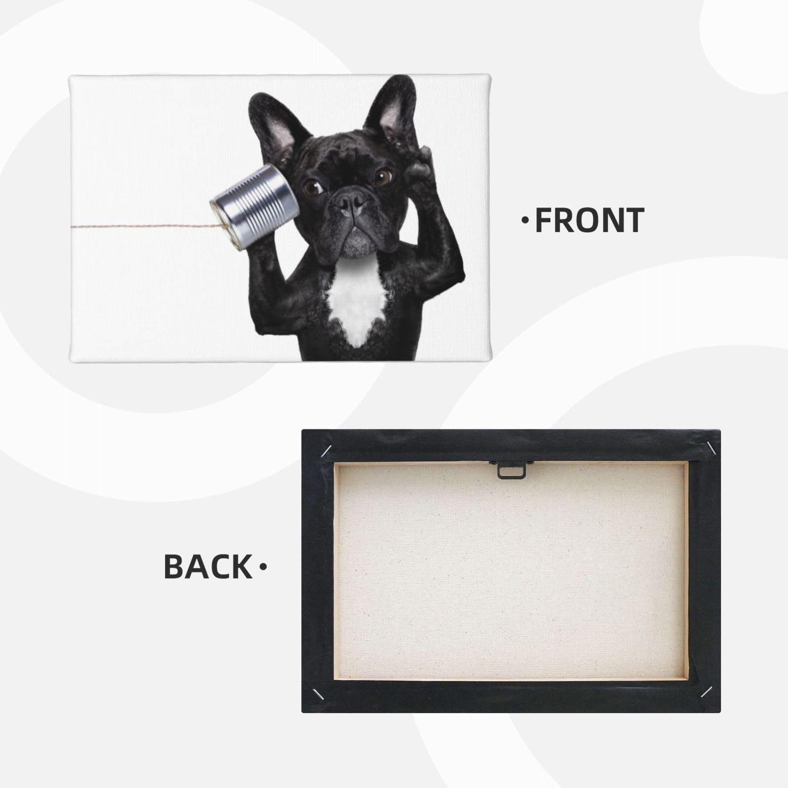 Amazon.co.jp: アートポスター フレーム 装飾画 フレンチ・ブルドッグ