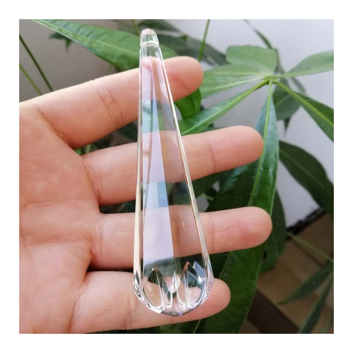 Chandelier Crystal Prisms Pendants 5Pcs 100mm Class Crystal Prisms Drop Pendant Chandelier Part Home Decor Crystals Lighting Lamp Replacement Parts (Color : 4)