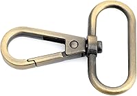 Vista 10 de CRAFTMEMORE Broches de langosta giratorios con gancho a presión, clips de moda, FS10, paquete de 10 (dorado, 1-1/2 pulgadas)