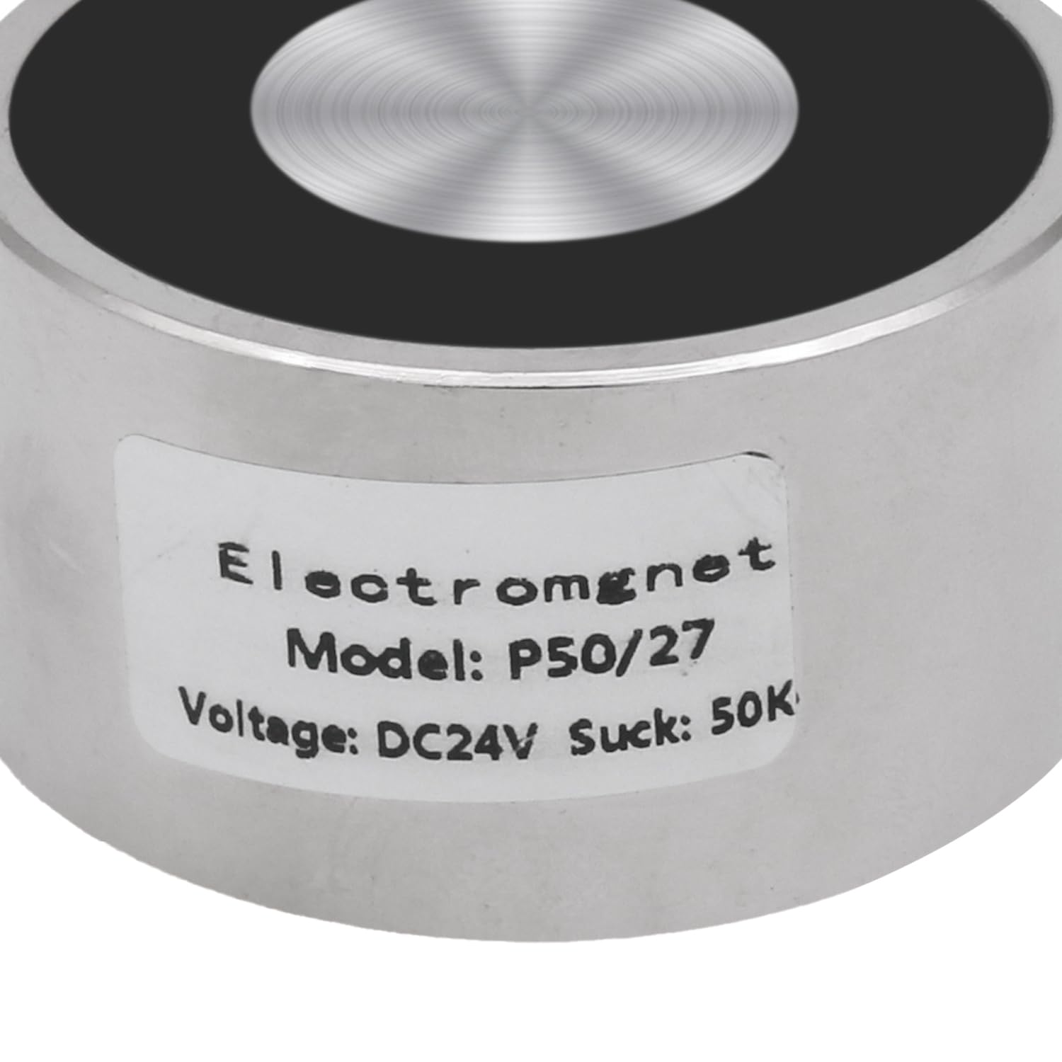 DC 24V 500N 110LB/50Kg Saug-Haltesauger Runder Elektromagnet-Solenoid-Hebezylinder 50 x 27 mm