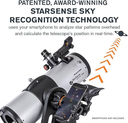 Miniatura 4 de Celestron StarSense Explorer 114AZ App-Enabled Telescope – 114mm Tabletop Dobsonian with Smartphone Dock & StarSense App – iPhone & Android