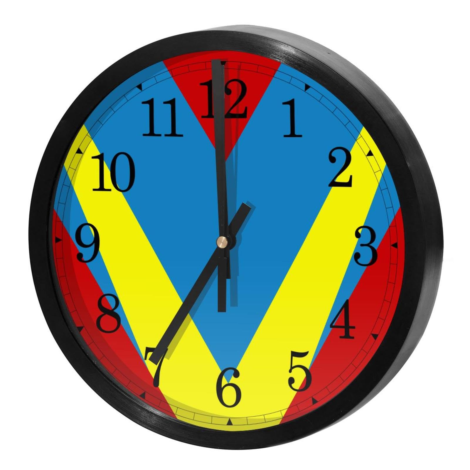 Horloge murale ronde design abstrait pour sublimer votre cuisine et bureau