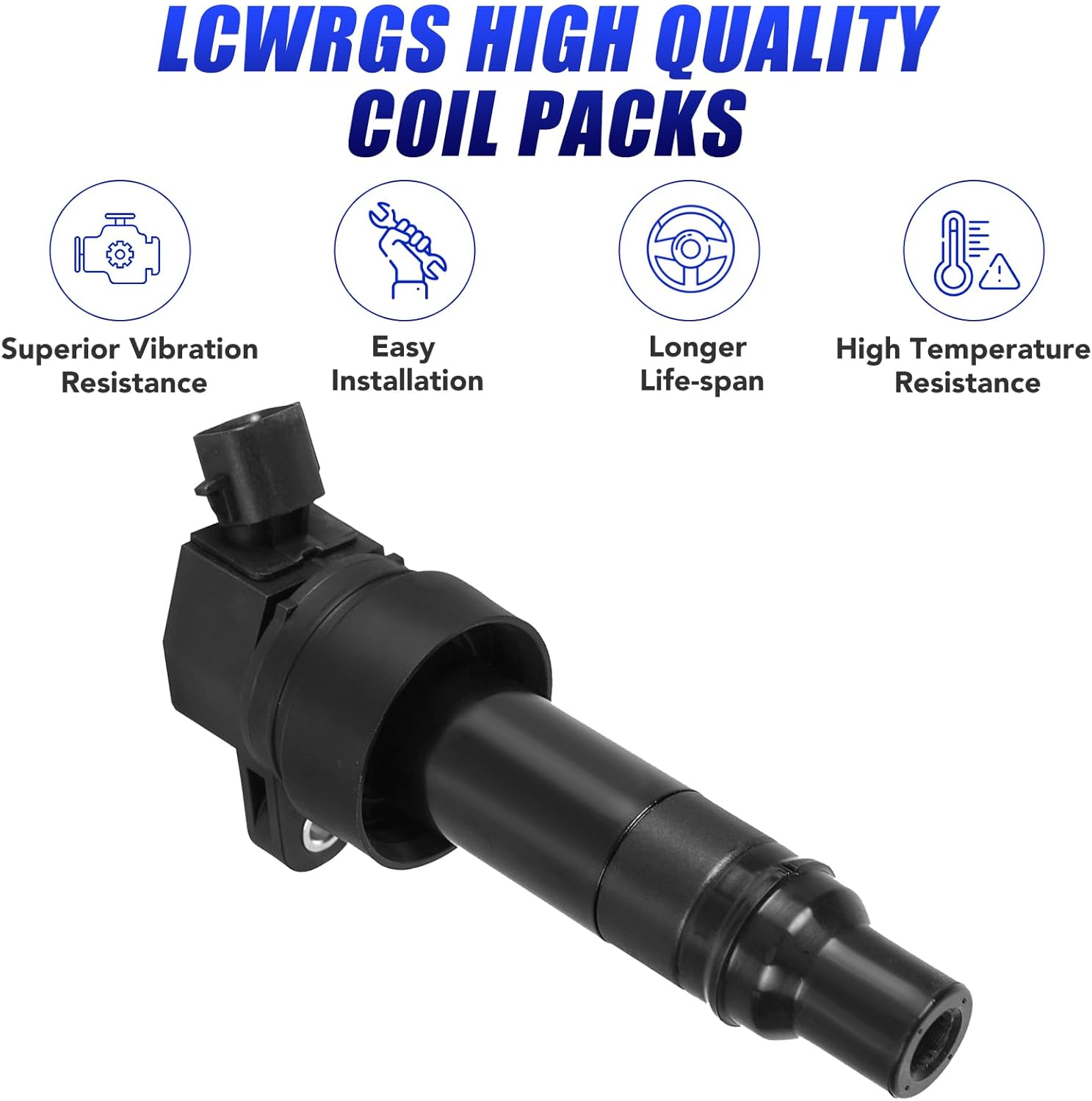 Set of 4 Ignition Coil Pack and Spark Plugs Fits for 1.6 L4 Kia Soul Rio Hyundai Veloster Accent 2012 2013 2014 2015 2016 2017 2018 2019 Coils Spark Plugs Replaces# UF652