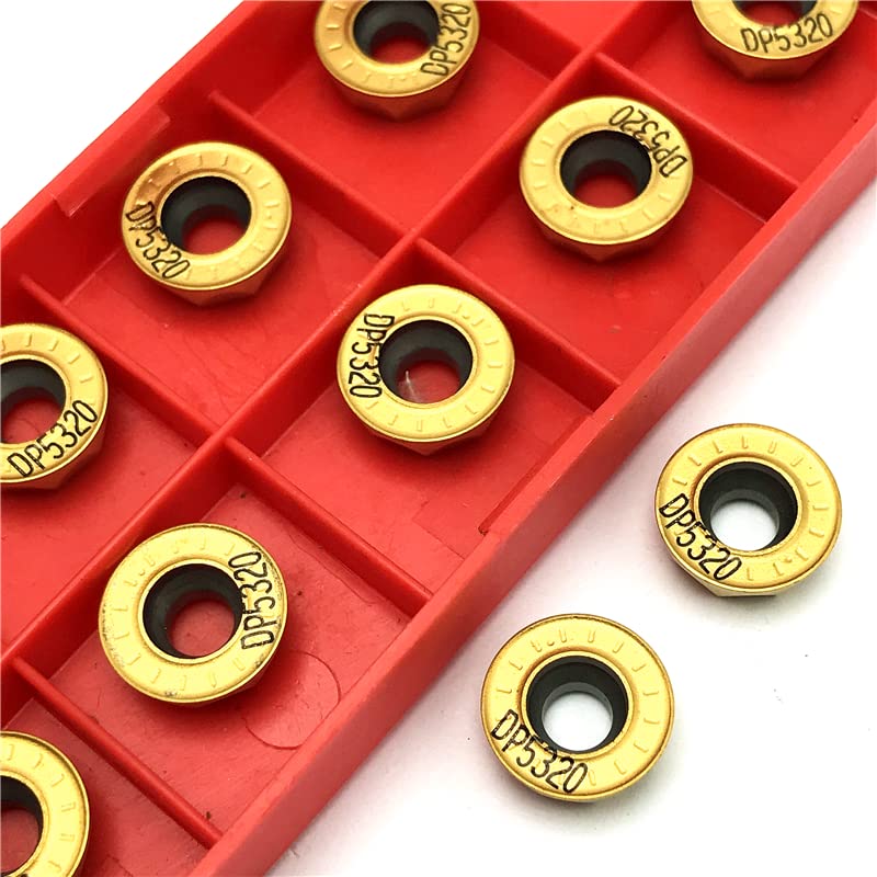 10 piezas Herramienta de torneado con inserto de carburo RPMT1204 M C DP5320 miniatura 4