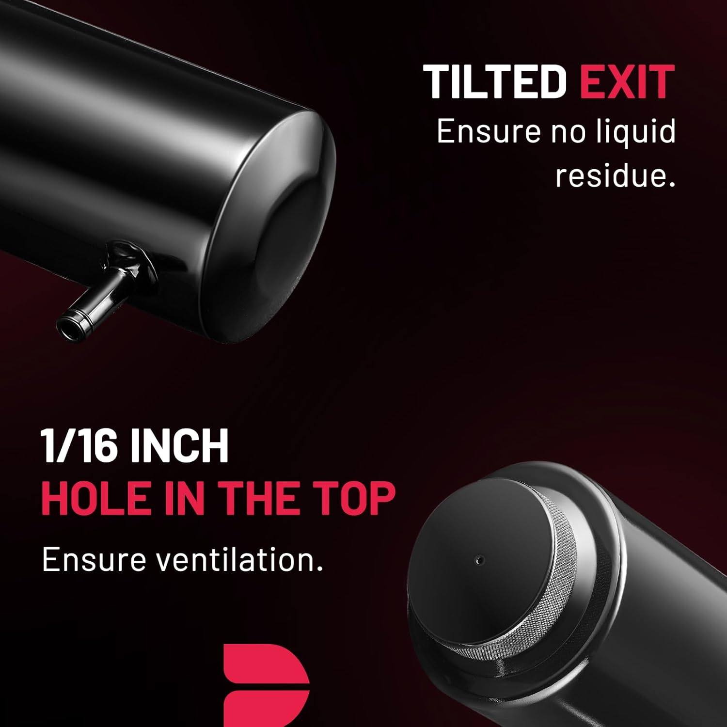 BDFHYK Coolant Overflow Tank Universal Radiator Overflow Tank with Hose Oil Catch Can Aluminum Radiator Reservoir Bottel 800ml Black