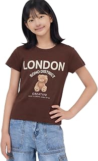 Max Girls Printed T-Shirt (Brown_8-9 Y) Price In India