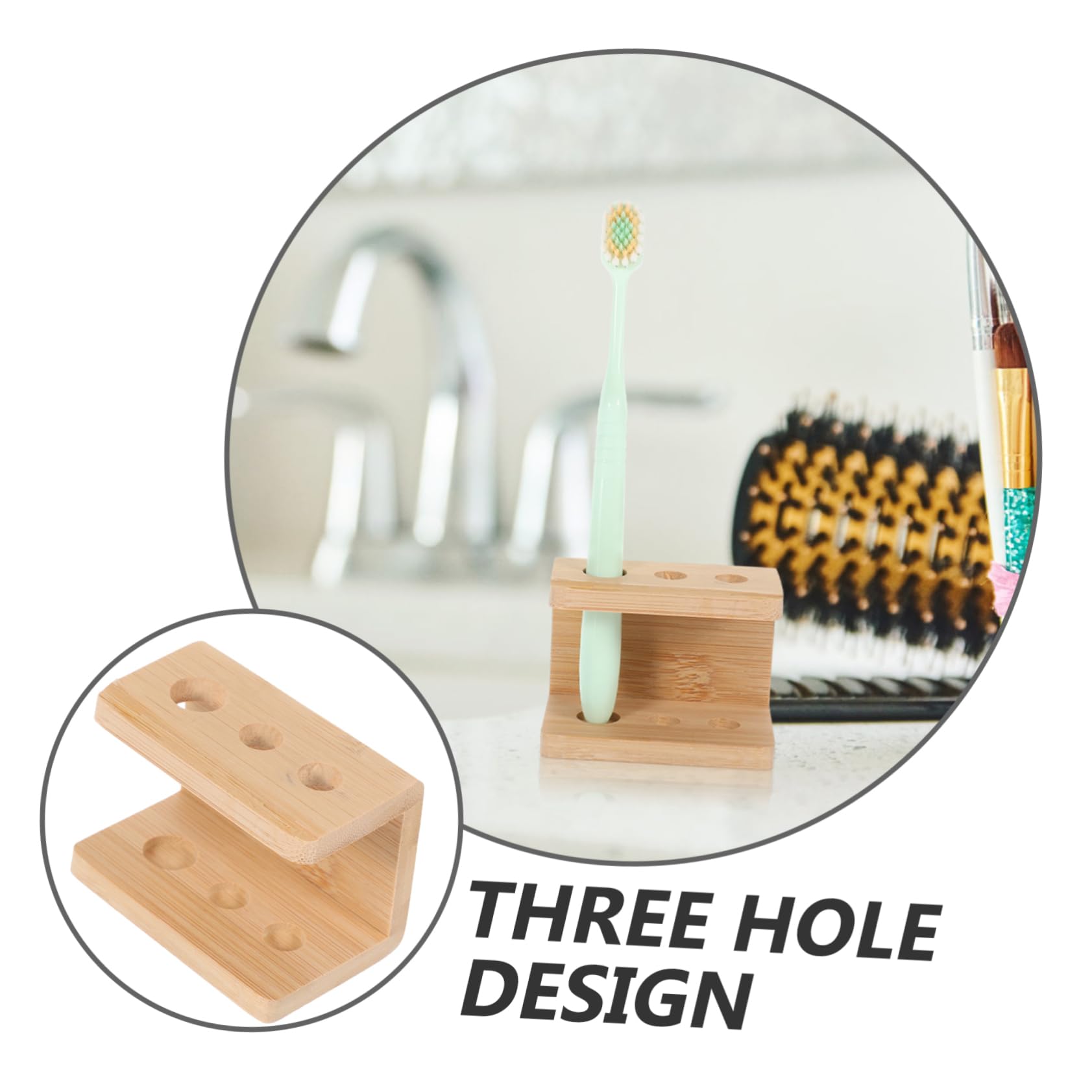 Alipis 4 Pz Porta Spazzolino Da Denti Portapenne Portaspazzolino Elettrico Organizer Per Pennelli Da Trucco Porta Penna Portaspazzolino Da Bagno Portaspazzolini Bambù