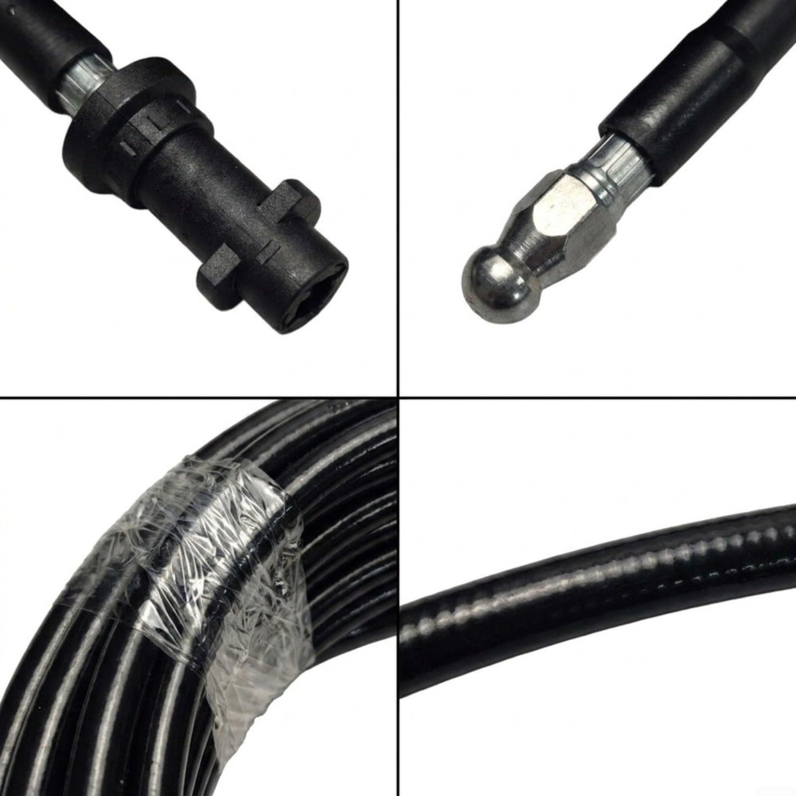 Wąż do czyszczenia odpływów 5800PSI do Karcher K2-K7, dysze ze stali nierdzewnej, wąż do czyszczenia rur do myjki ciśnieniowej, 10 m - 30 m (20 metrów)