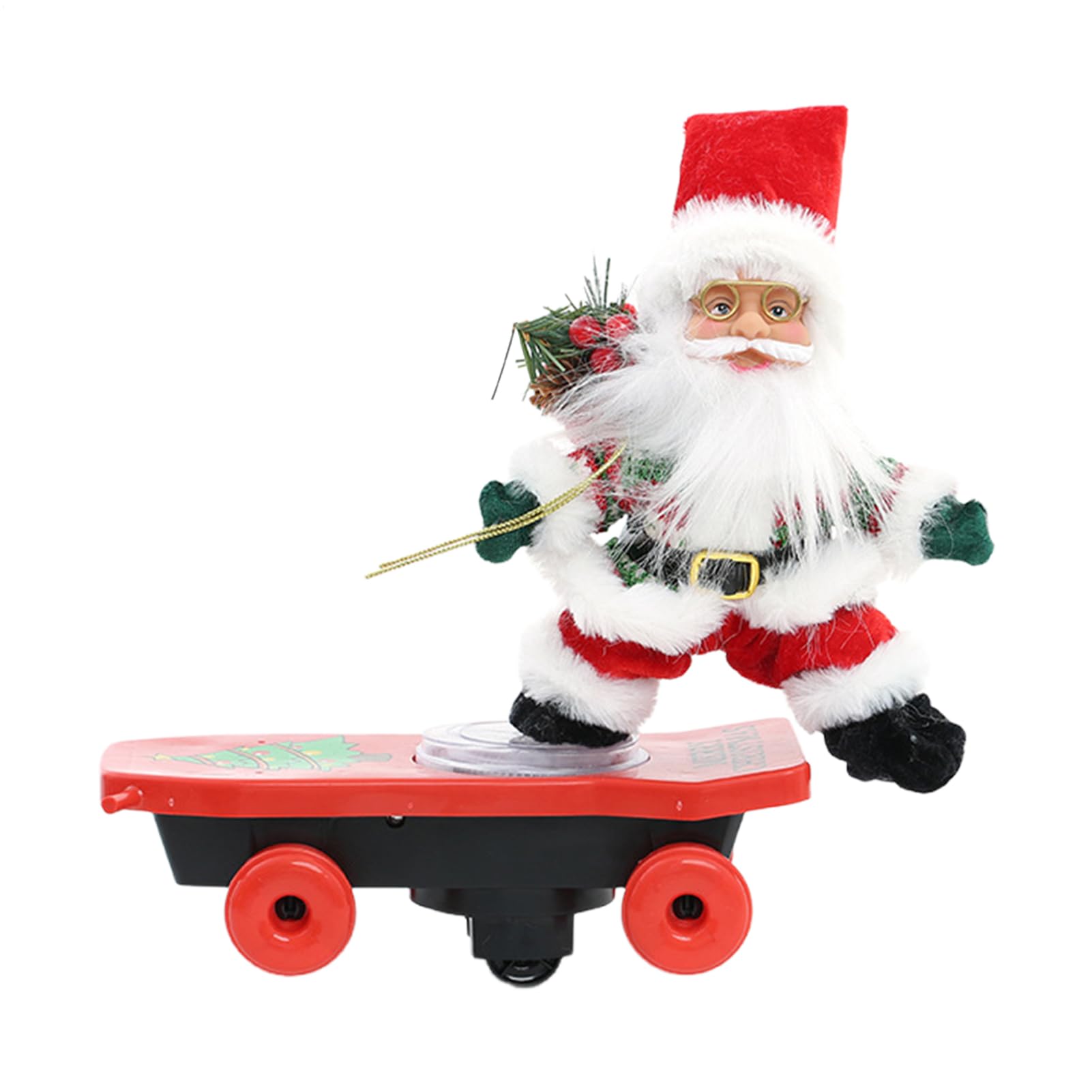 Décoration de Père Noël en scooter pour égayer votre bibliothèque