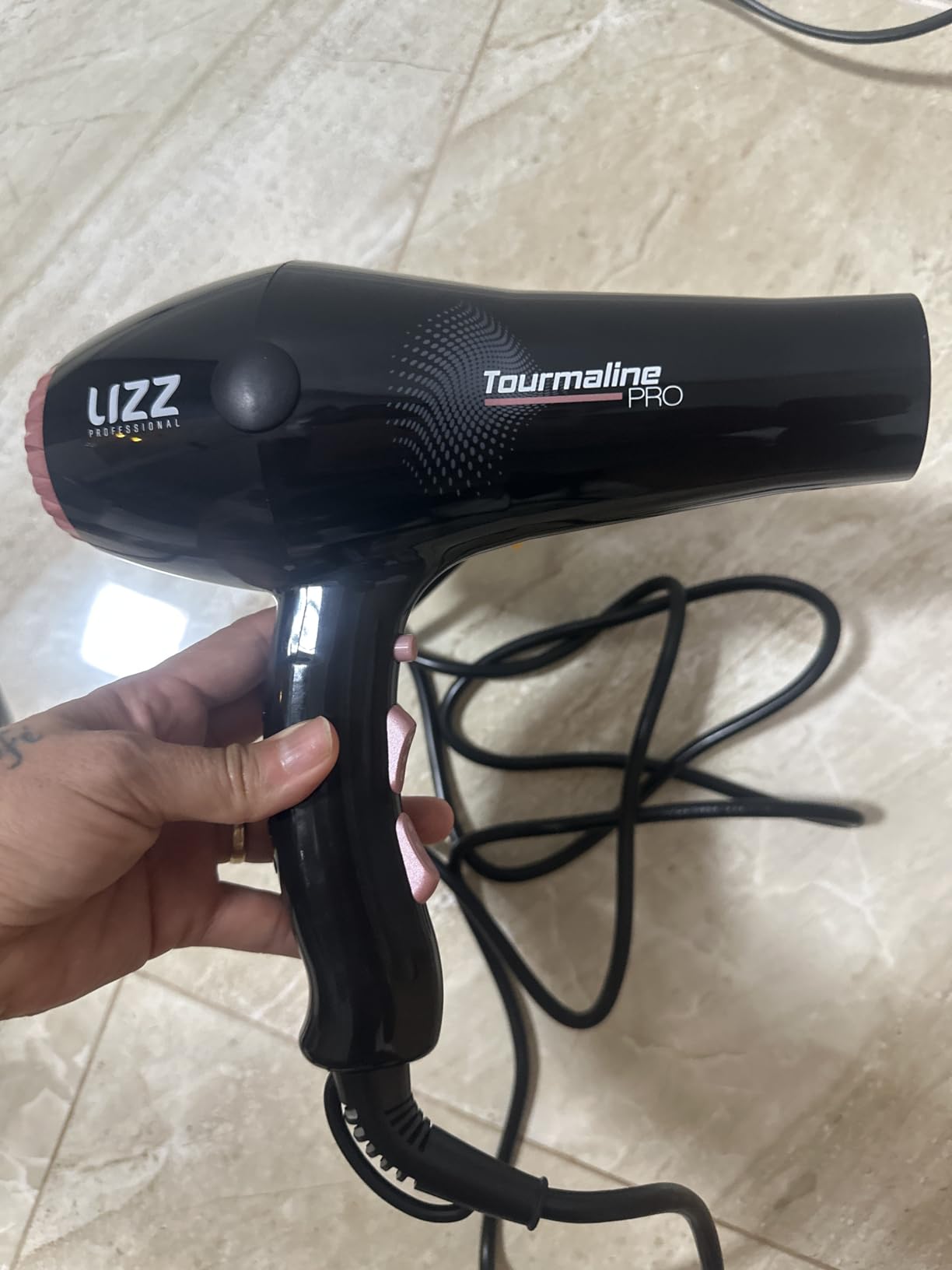 Lizz Professional Secador Profissional Tourmaline Pro 2150W St0004A Preto/Rosa