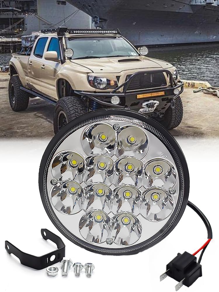 PAR46 LED Spotlight 5.75" 5-3/4" H5001 Sealed Beam Projector 36W LED Driver Side P71 Ford Crown Victoria Unity Light Special for Ford 8N 300 400 Tractor Unity Boat Pillar Side Lights 12V 24V 1pc