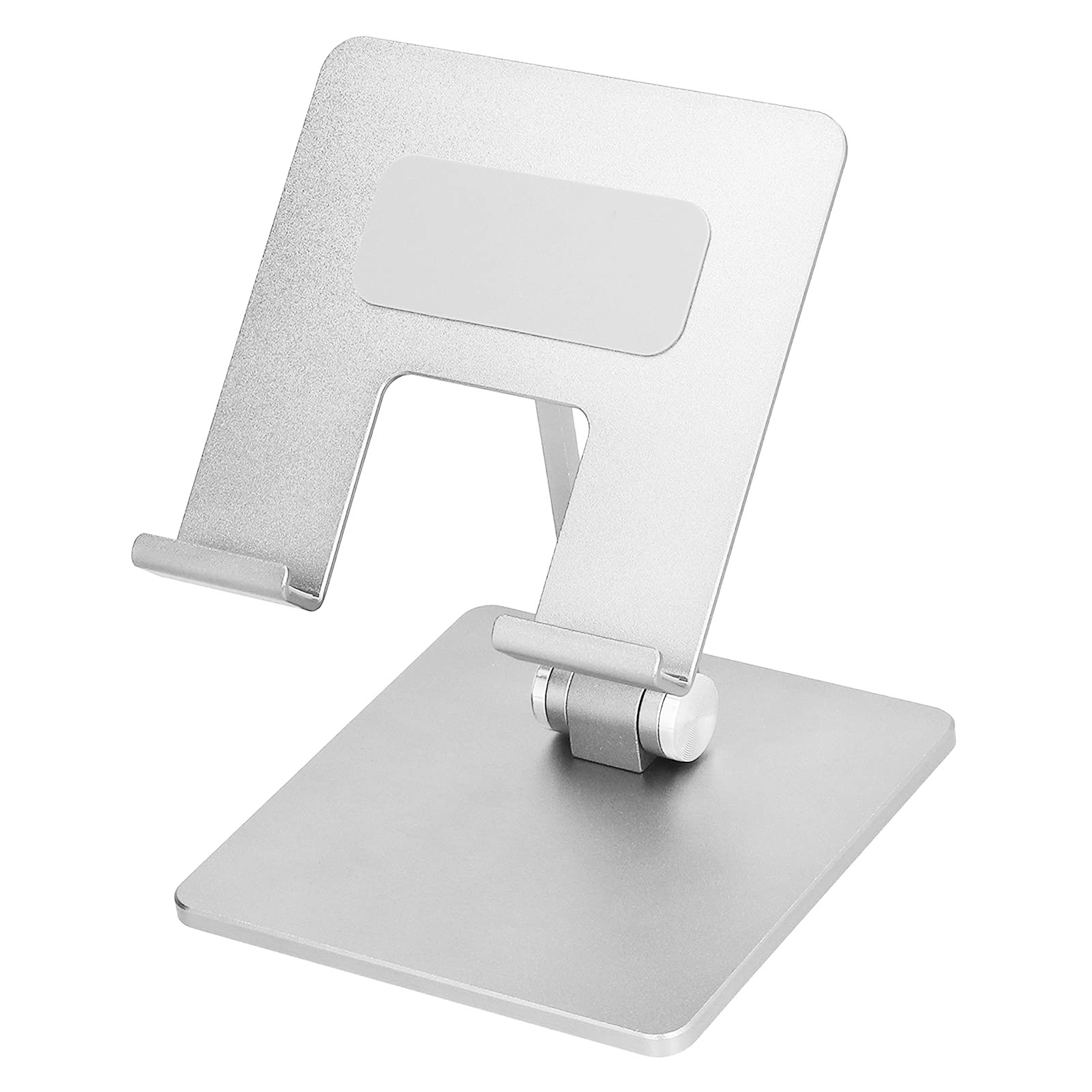 Regulowany stojak na telefon Uchwyt na tablet Stop aluminium Ergonomiczna konstrukcja Antypoślizgowa podstawa silikonowa Szeroka kompatybilność Do biura W domu Sypialnia 561 g (Srebrny)
