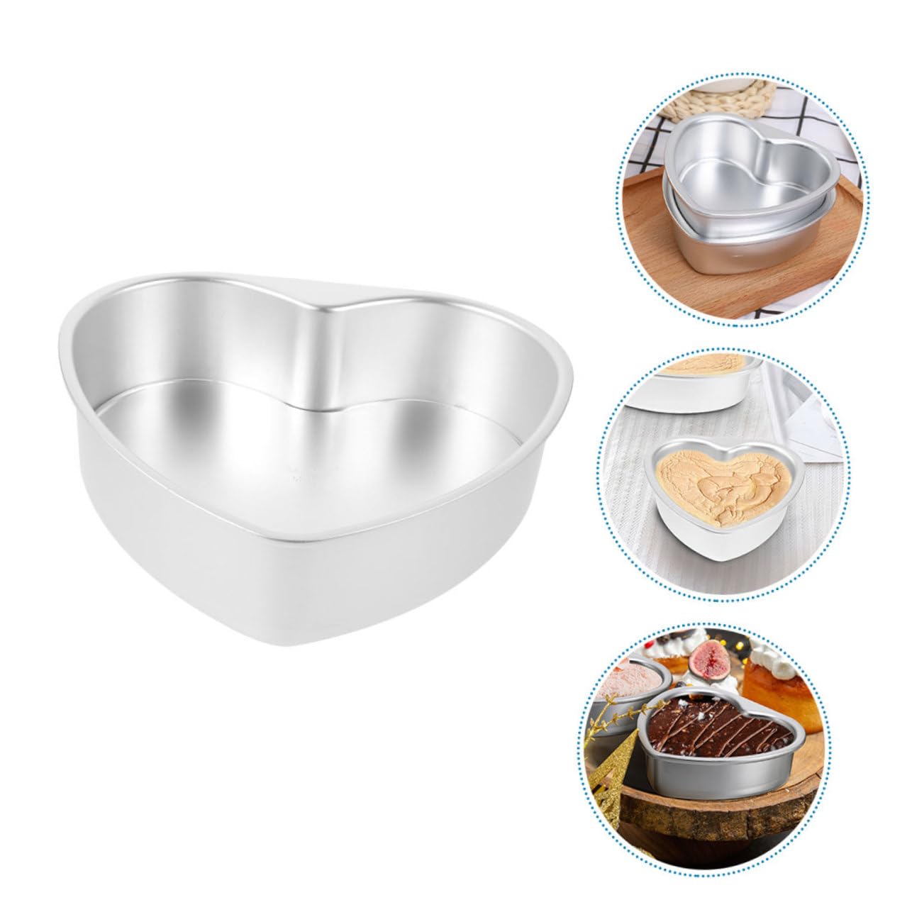 IMIKEYA 5 Pièces Moule À Gâteau En Forme De Coeur Moules À Pâtisserie Plats De Cuisson Pour Four Poêle À Griller Plat À Rôtir Moule À Gâteau Amovible Moule À Gâteau En Forme De Coeur