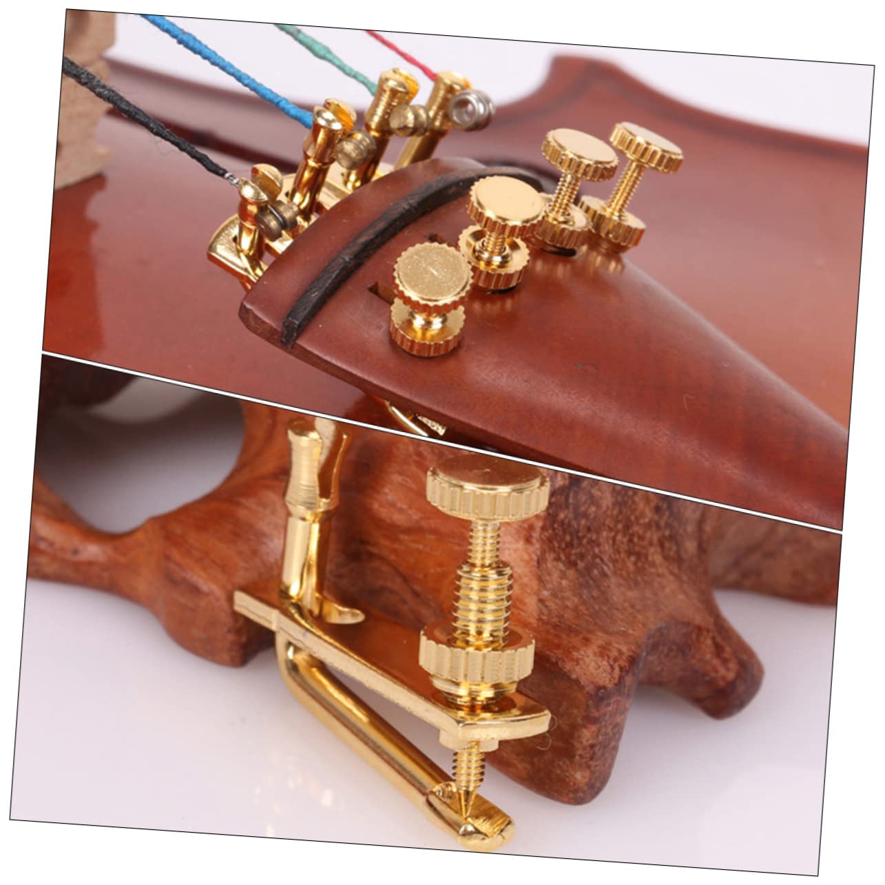 BESTonZON 20 Pz Rifinitore per violino accordatori di violino per 4/4 strumento di accordatura del accessori Accessori per strumenti musicali parti di lega