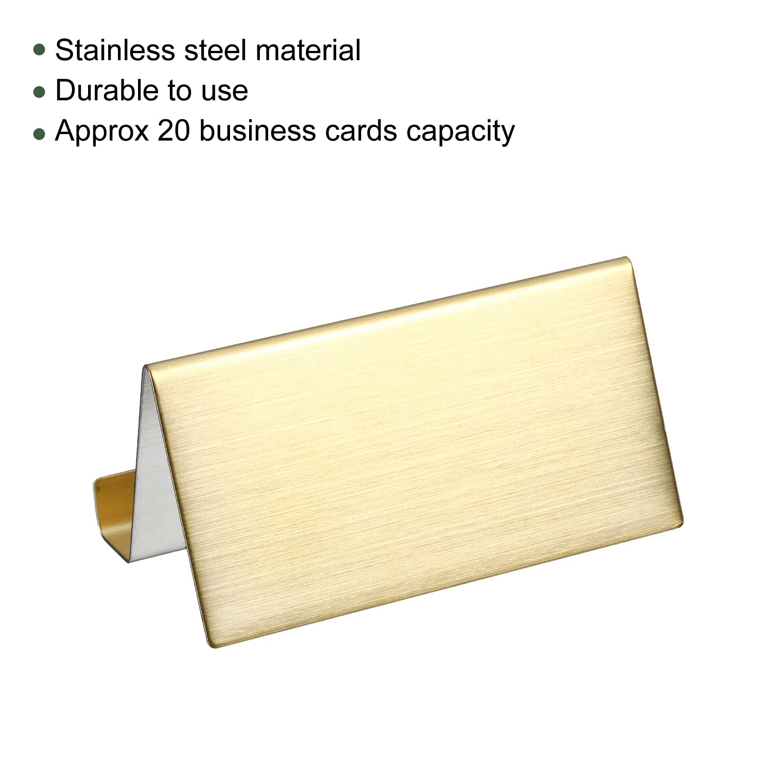YOKIVE 2 Pcs Business Card Holder, Business Card Case with Fine Texture Desktop Hold Cards, Great for Office Meeting - Image 3