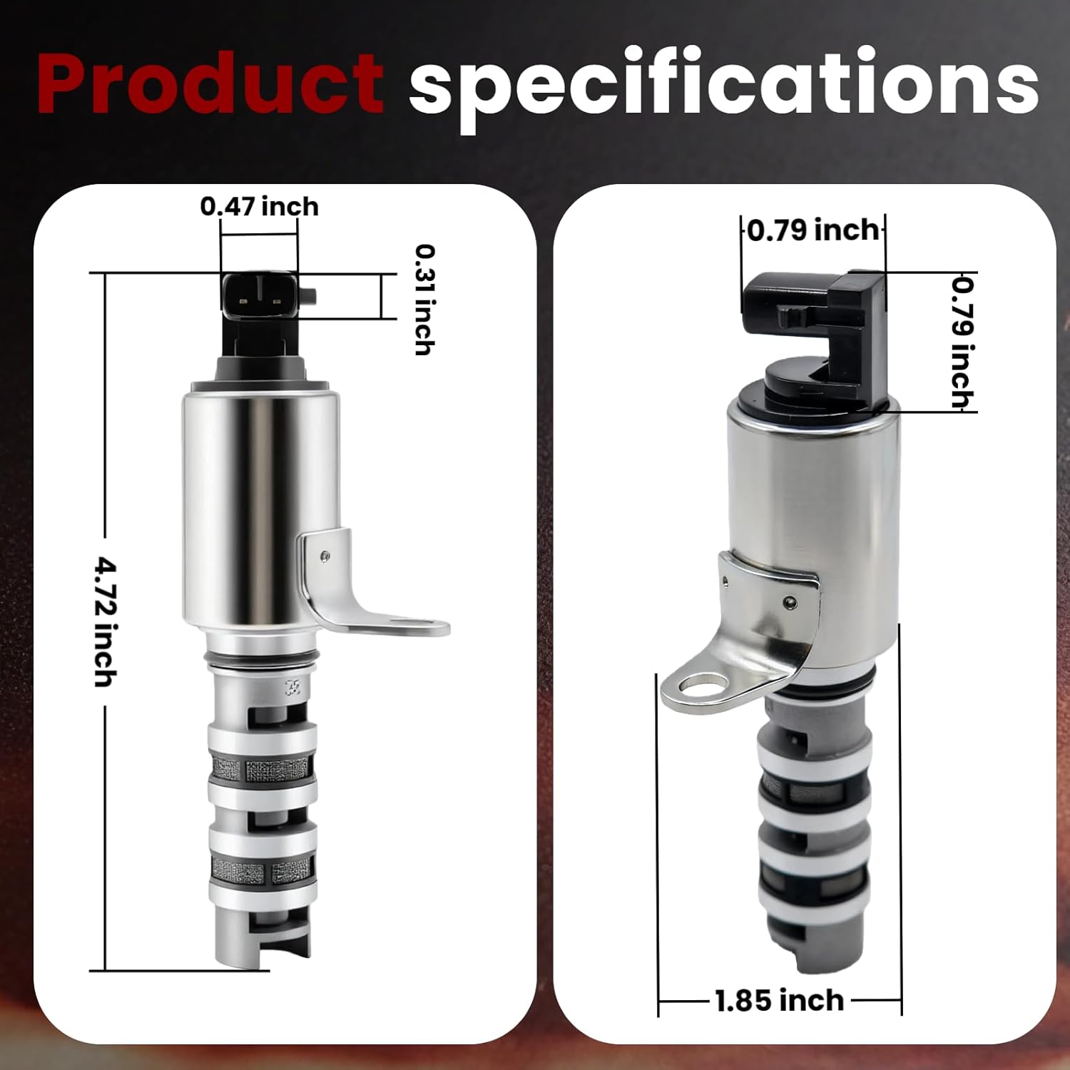 VVT Solenoid, Replaces OE 7T4Z6M280A 917-201 7T4Z6M280AA, Compatible with 2007-2019 Explorer Edge Fusion Taurus MKT 3.5L V6 Engine (Turbo & Non-Turbo) - Fixes Timing & Performance Issues